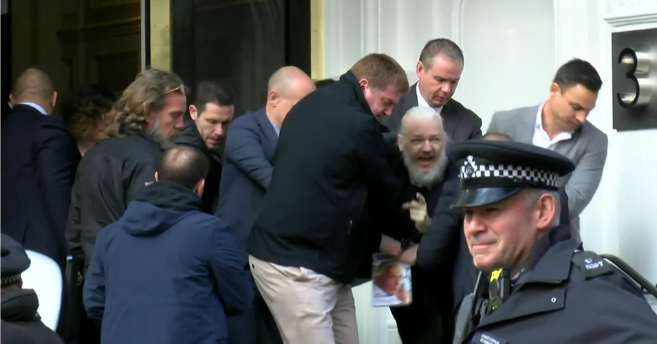 Julian arrested in London